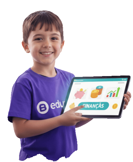 Aluno aprendendo educação financeira com a metodologia Educoin