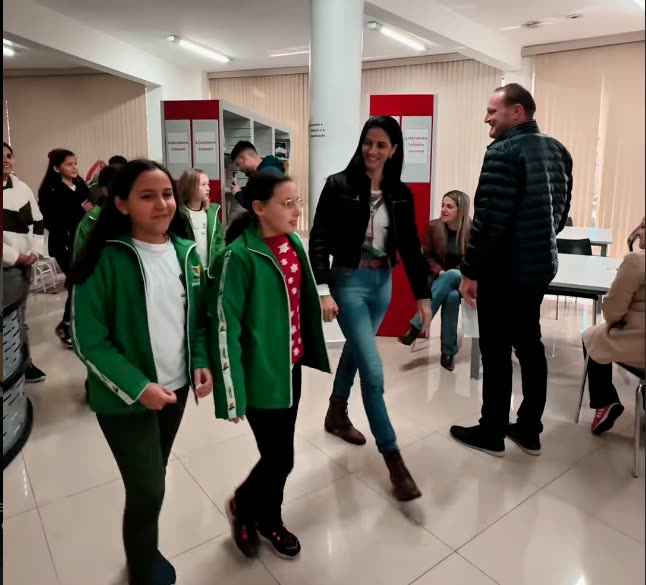 Alunas da rede municipal de São Domingos/SC em atividade da Educoin